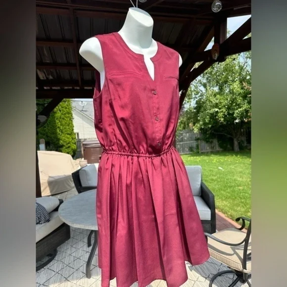 Maison Jules Brand (Set of Two) Green and Maroon Dresses Size Large - Picture 3 of 11